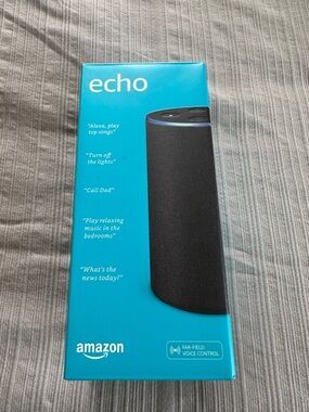 Amazon Echo (2nd Gen) Box - Teal Blue Packaging